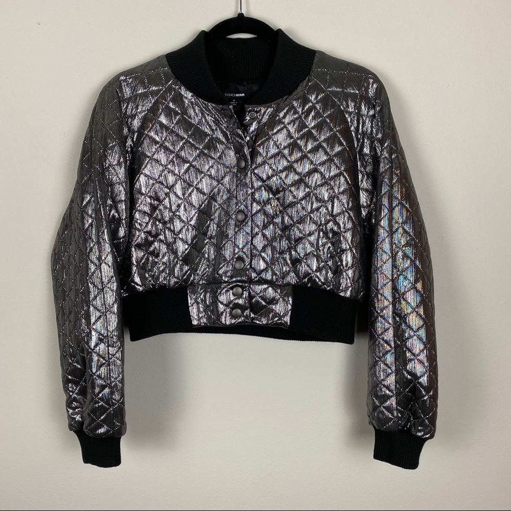 Fashion Nova Jacket Gray Size M